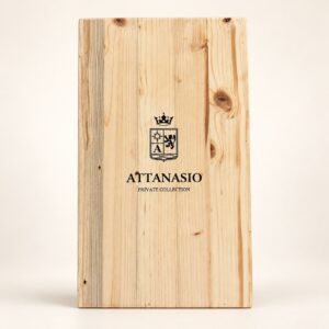Cassetta Attanasio verticale, confezione regalo in legno Attanasio