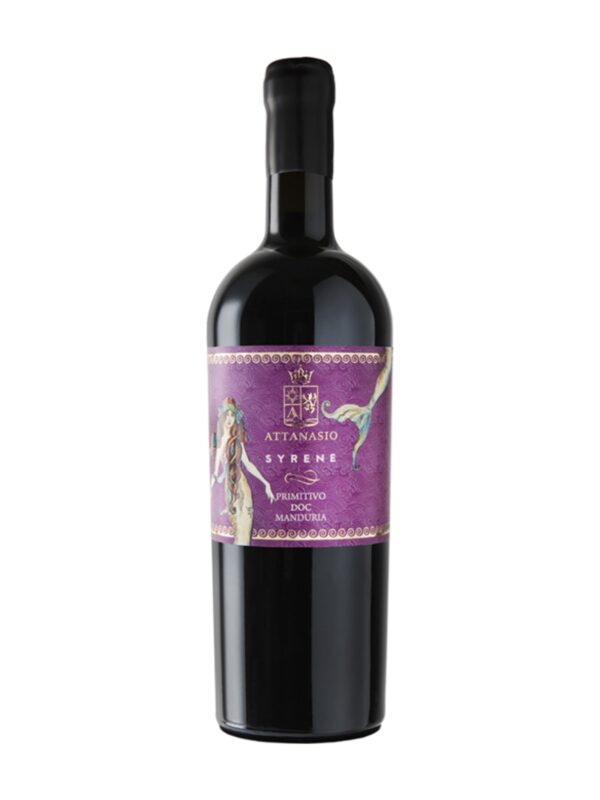Syrene Primitivo Rosso Doc Manduria ATTANASIO 750 ml 14,50% Alc